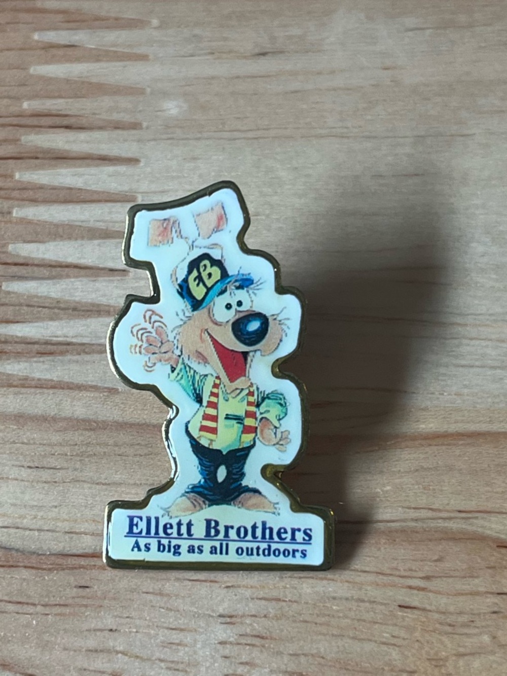 Men’s Novelty Pin - White with Multicolor Design